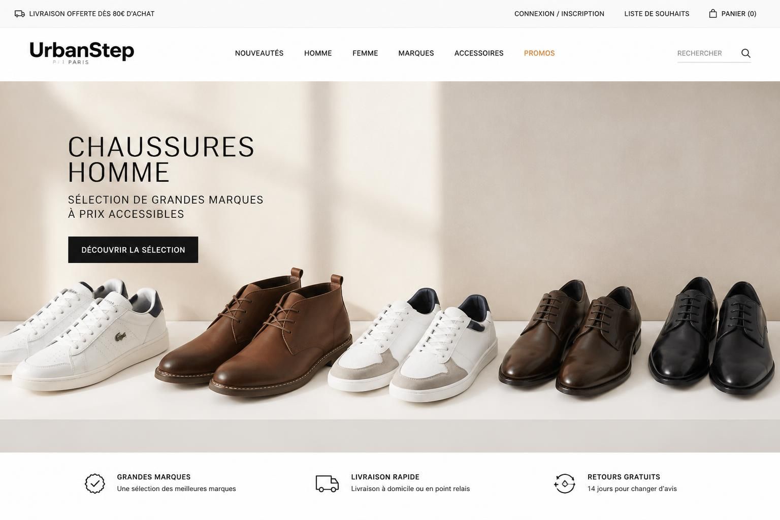 découvrez où acheter des chaussures homme de marque pas cher avec le meilleur rapport qualité-prix. astuces et conseils pour allier style et économie.