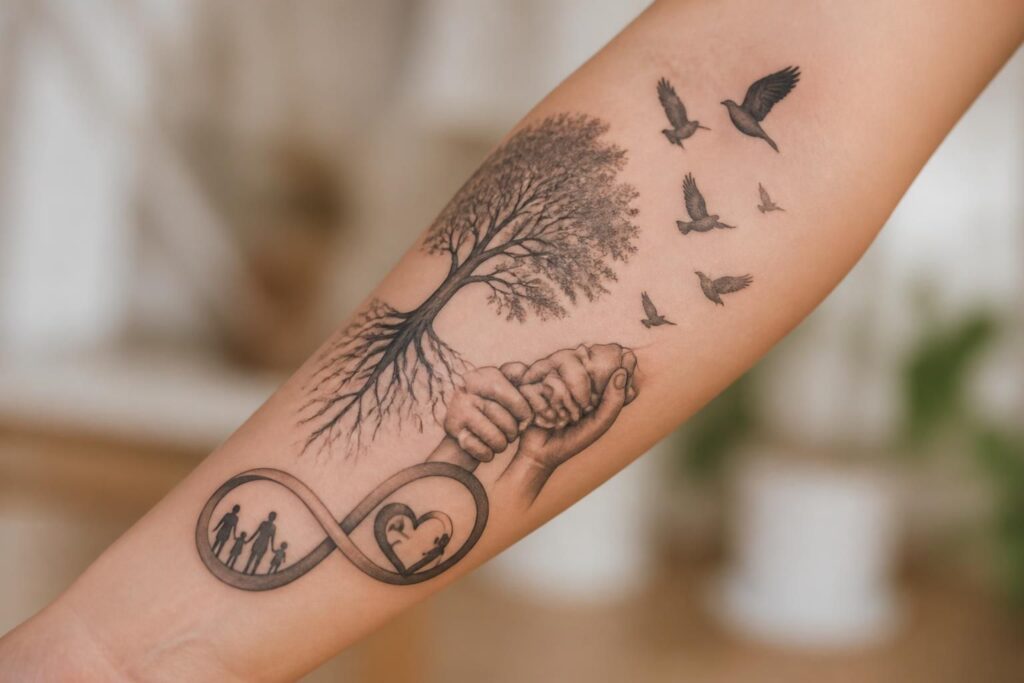 découvrez les symboles de tatouage idéaux pour célébrer vos liens familiaux forts et immortalisés. guide pour choisir un tatouage famille significatif et personnel.