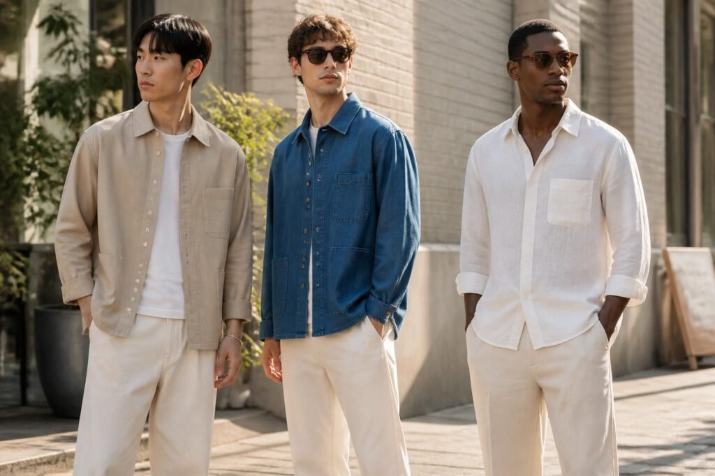découvrez notre sélection de surchemises homme pour l'été avec des modèles uniqlo, zara et des options en lin légères et stylées pour un look estival parfait.