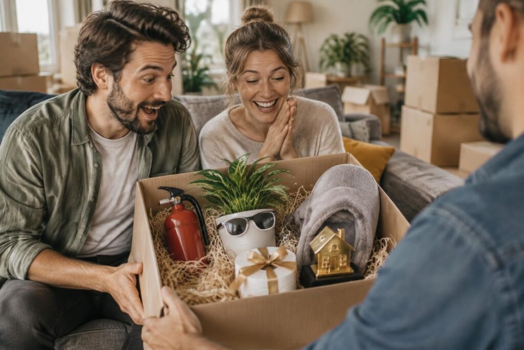 découvrez des idées de cadeaux de crémaillère originales et drôles pour faire plaisir à un homme, une femme ou un couple et célébrer leur nouveau chez-soi.