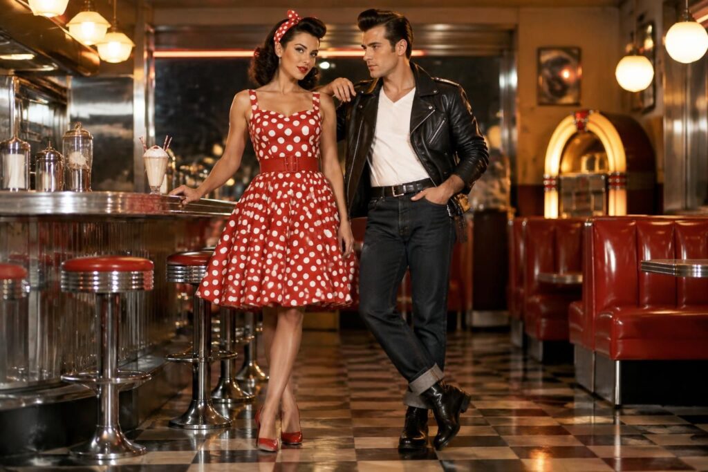 adoptez un look rock femme ou homme avec nos astuces : pièces incontournables, imprimés rétro et accessoires pour réussir votre style rockabilly.