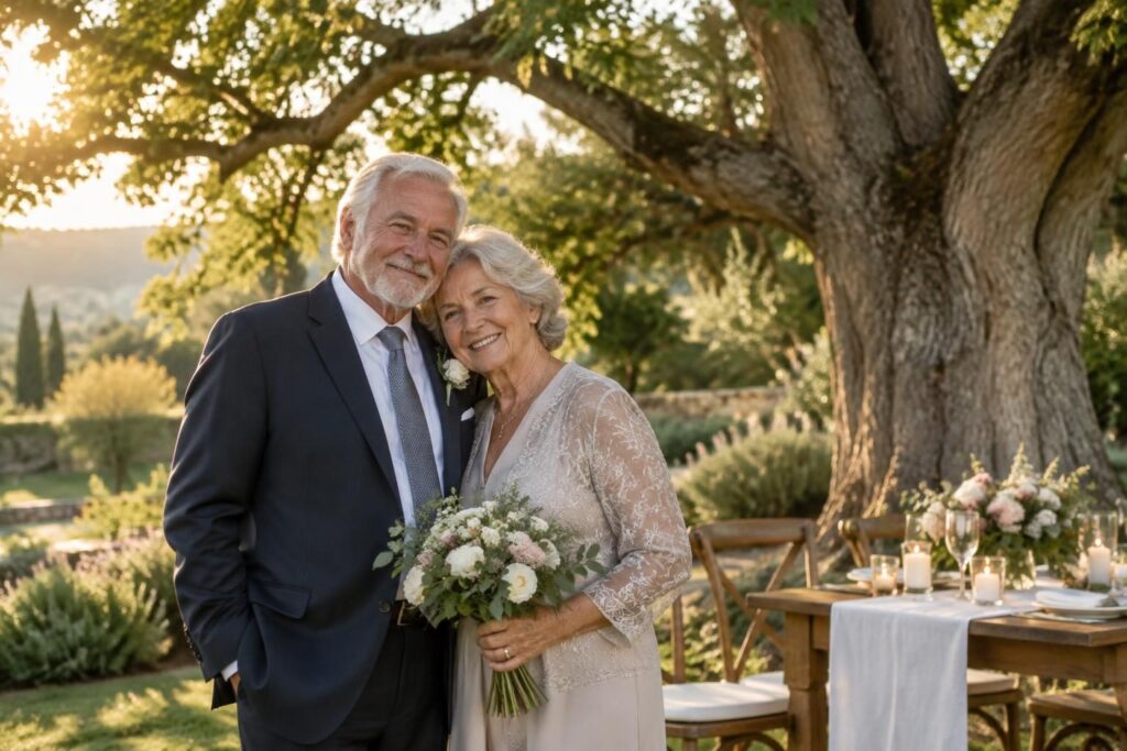 découvrez quelles noces célèbrent 50, 60 et 80 ans de mariage, et pourquoi les noces de chêne marquent huit décennies d’amour.