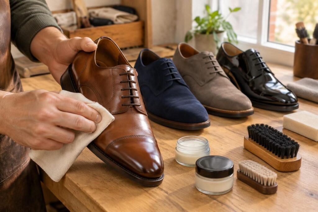 découvrez comment cirer et entretenir facilement vos chaussures en cuir, daim, nubuck ou vernis avec les bons gestes et produits adaptés à chaque matière.